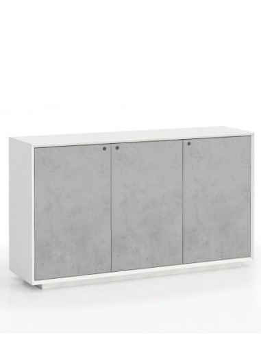 EDGE Series Chamfered Low Height 3 Door Cabinet