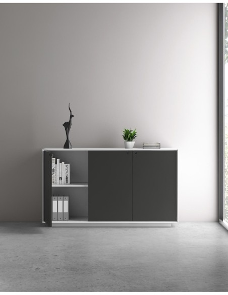 EDGE Series Chamfered Low Height 3 Door Cabinet