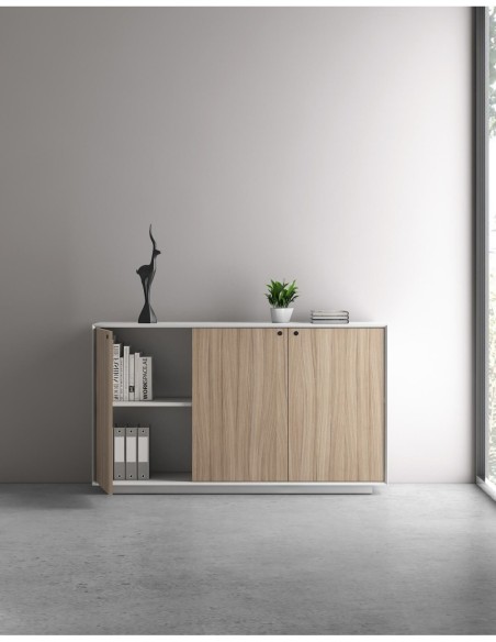 EDGE Series Chamfered Low Height 3 Door Cabinet