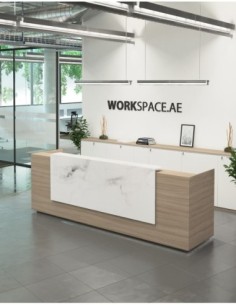 Venido Wooden Contemporary Reception Desk