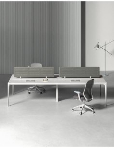 ARC Designer Series Cluster of 4 Workstation Desk 2