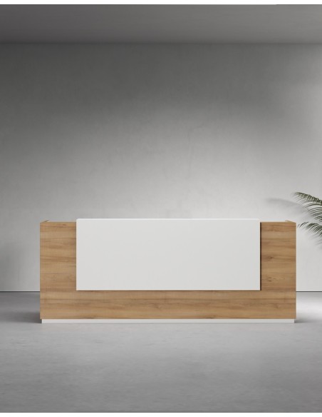 Venido Wooden Contemporary Reception Desk