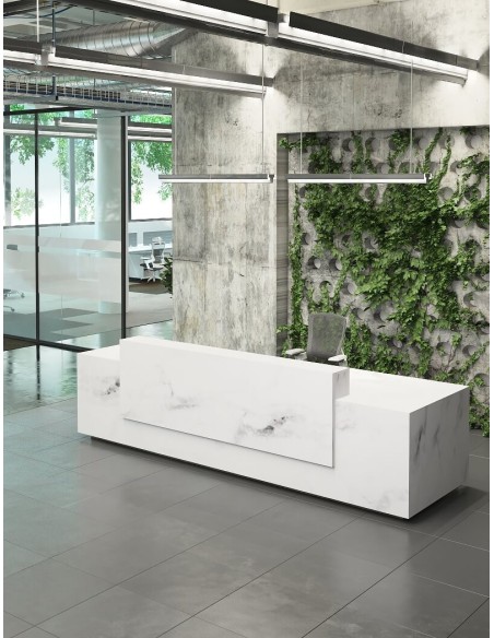 iReception Wooden Contemporary Reception Desk