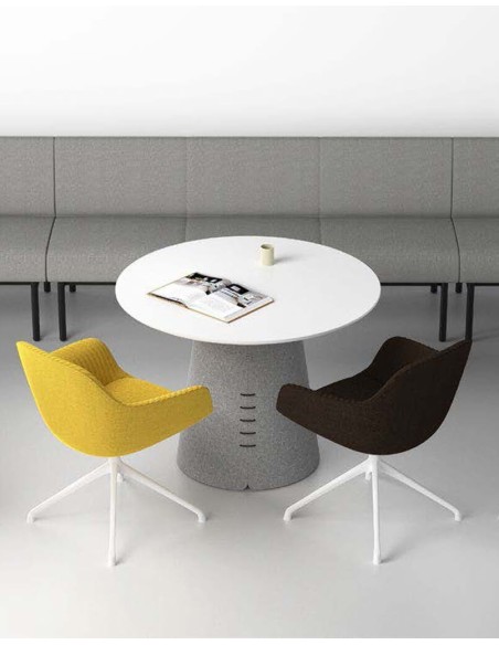 Collar Round Large Table with USB Charger