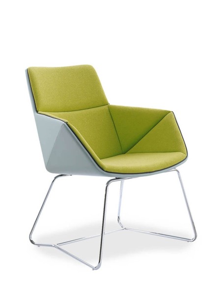 Lido Lounge Chair with Chrome Skid Frame