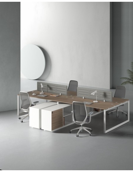 ACE Pro Series Cluster of 4x Workstation with Side Cabinet