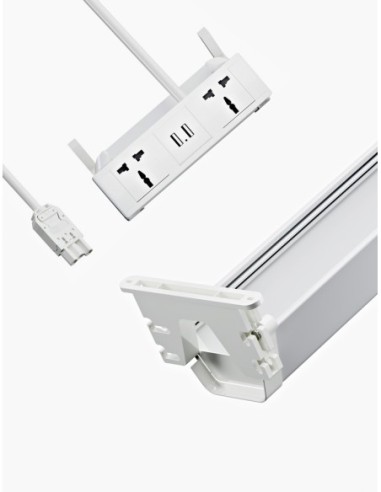 Single User Desktop Interlink Power Access and Cable Management Solution