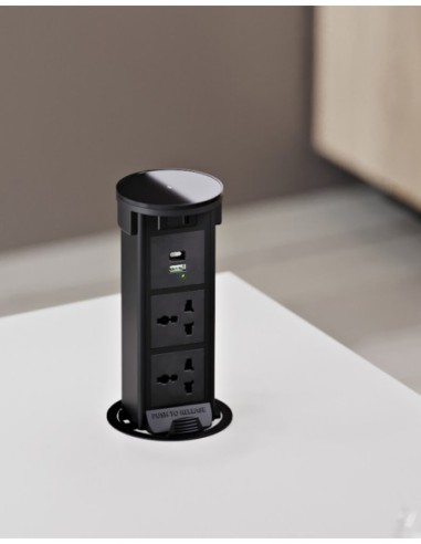 Pilar Surface Pop-up Power and USB Outlet Module