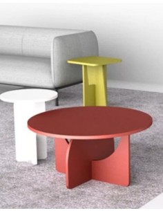 Plank Large Round Panel Coffee Table