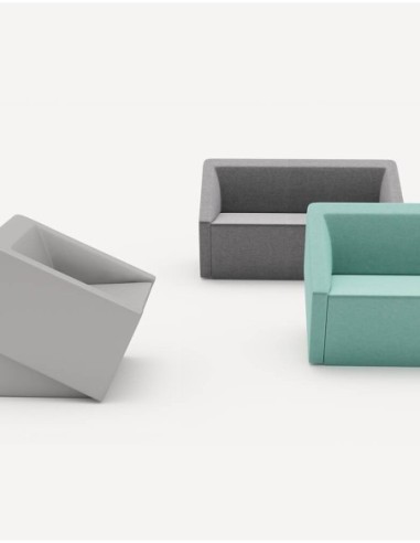 Cut Double Lounge Arm Chair