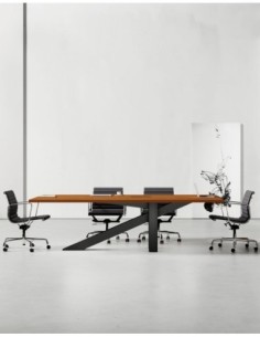 Onyx Designer Black Frame Meeting Table 2