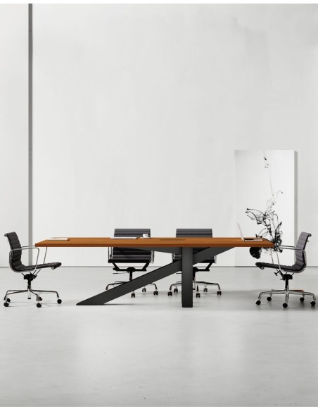 Onyx Designer Black Frame Meeting Table