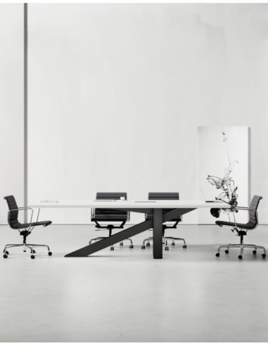 Onyx Designer Black Frame Meeting Table