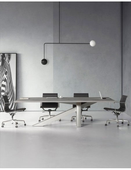 Onyx Designer Black Frame Meeting Table
