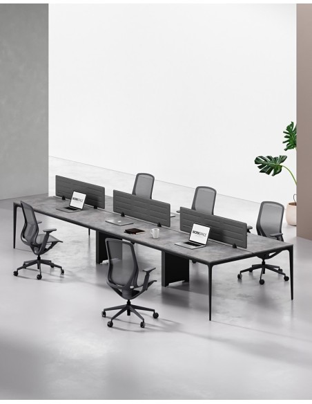 ARC Designer Series Cluster of 6 Workstation Desk