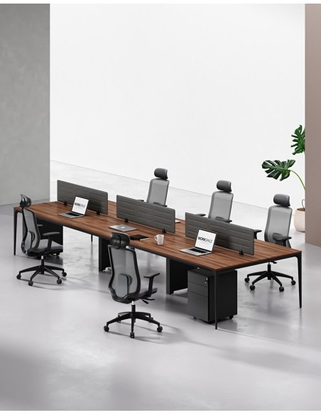 ARC Designer Series Cluster of 6 Workstation Desk