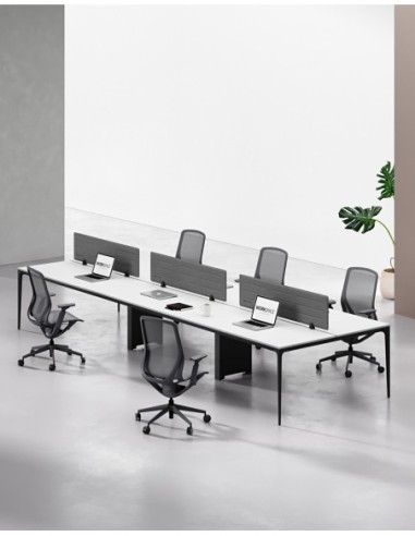 ARC Designer Series Cluster of 6 Workstation Desk