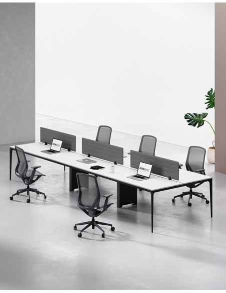 ARC Designer Series Cluster of 6 Workstation Desk