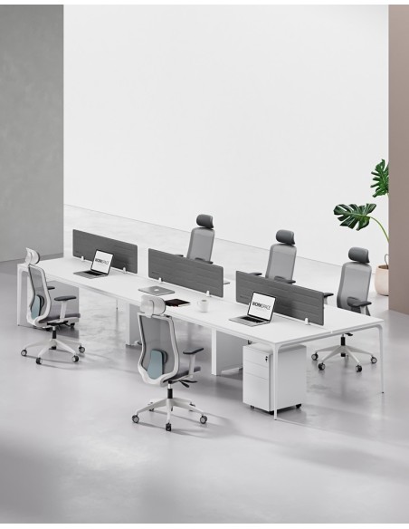 ARC Designer Series Cluster of 6 Workstation Desk