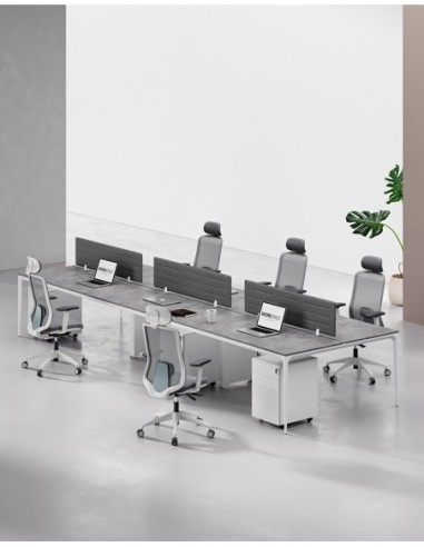 ARC Designer Series Cluster of 6 Workstation Desk