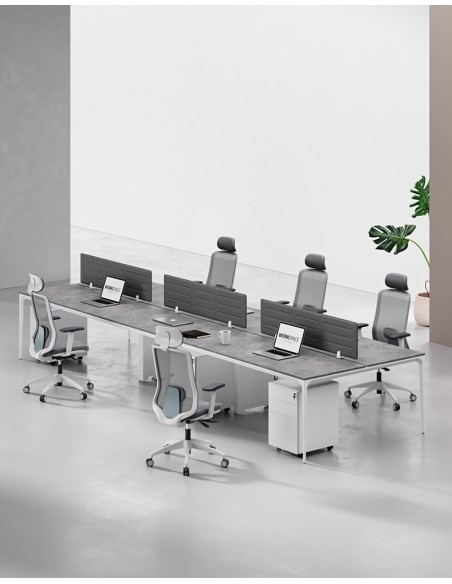 ARC Designer Series Cluster of 6 Workstation Desk