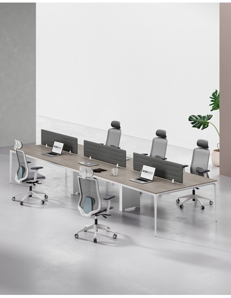 ARC Designer Series Cluster of 6 Workstation Desk