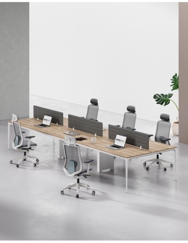 ARC Designer Series Cluster of 6 Workstation Desk