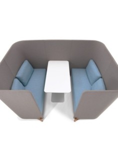 Cube Four Seater Acoustic High Back Sofa 2