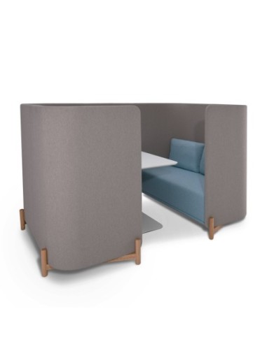 Cube Four Seater Acoustic High Back Sofa