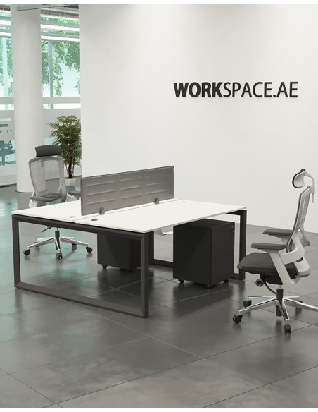 Ace Series Cluster of 2x Face to Face Workstation
