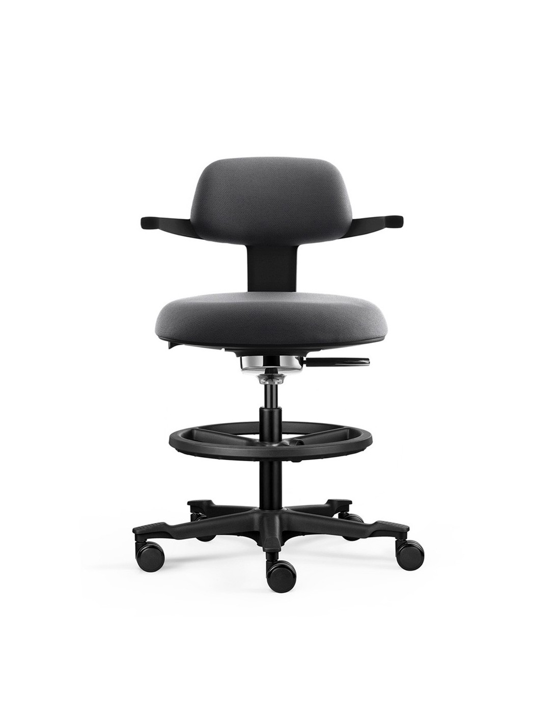 Coast Black Drafting Counter Chair Workspace Office Furniture Saudi