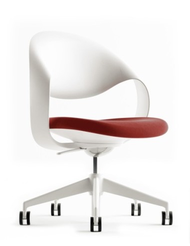 Loop White Visitor Chair