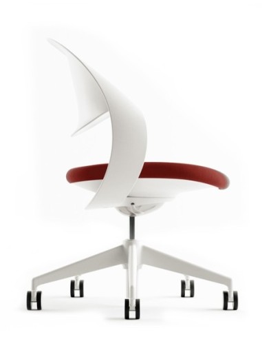 Loop White Visitor Chair