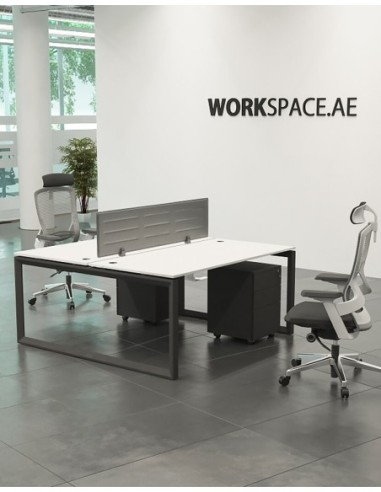 Ace Series Cluster of 2x Face to Face Workstation
