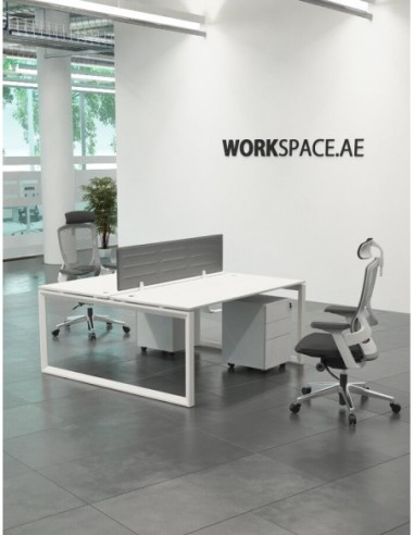 Ace Series Cluster of 2x Face to Face Workstation