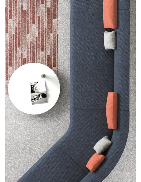 Kas Modular Double Seater Minimalist Low Back Sofa