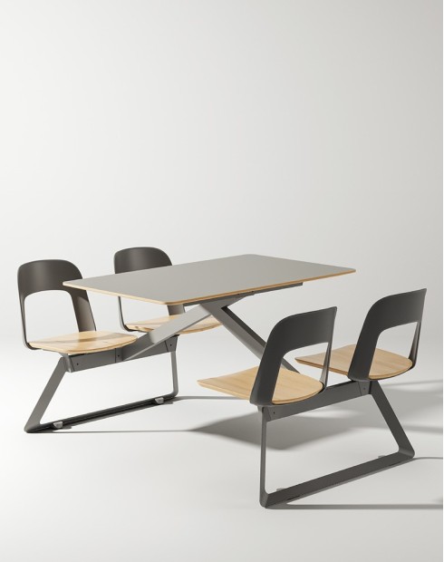 Feta Minimalist Four-Seater Dining Set