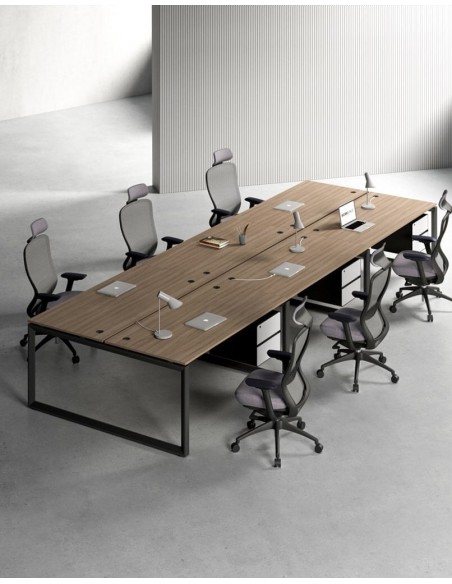 Ace Series Cluster of 6x Face to Face Workstation Desk