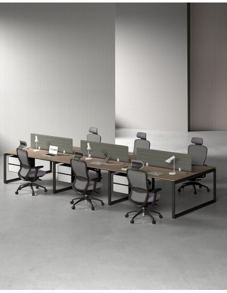 Ace Series Cluster of 6x Face to Face Workstation Desk