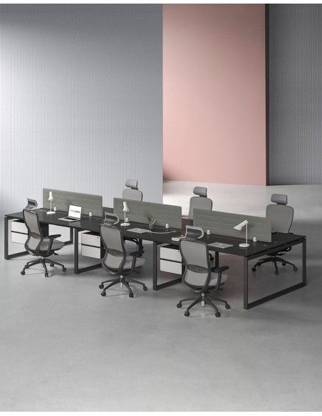 Ace Series Cluster of 6x Face to Face Workstation Desk