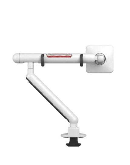 White Saber Single Arm Monitor Desk Mount Stand