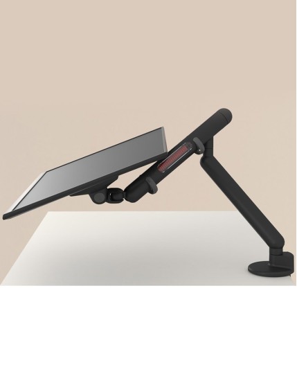 Black Saber Single Arm Monitor Desk Mount Stand