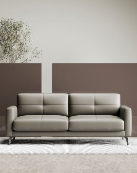 Ayuni Genuine Leather Three Seater Sofa 2