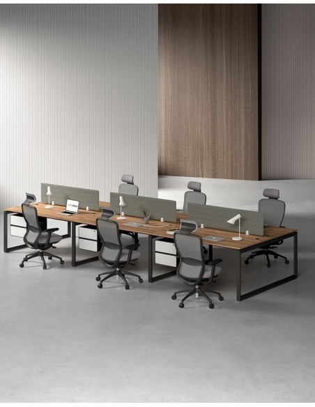 Ace Series Cluster of 6x Face to Face Workstation Desk