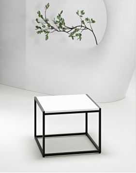 EXO 2.0 Modern Square Coffee Table White