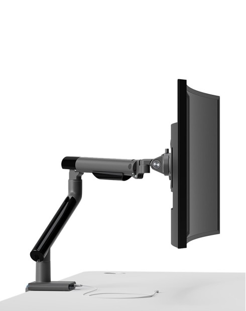 Snap Single Monitor Desk Mount with USB Ports Snap Single Monitor Desk Mount with USB Ports