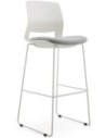 Nova LT3 Grey Modern Office Plastic Stool Leisure Chair