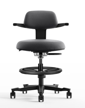 Coast Black Drafting Counter Chair 2