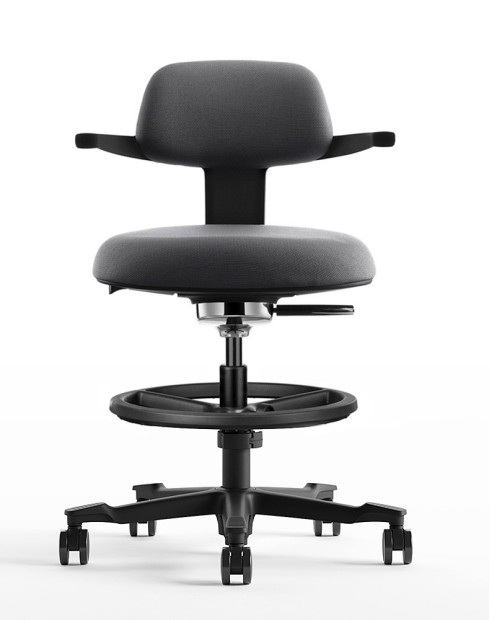 Coast Black Drafting Counter Chair