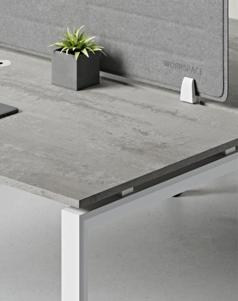 Ace Series Cluster of 2 Single Line Workstation